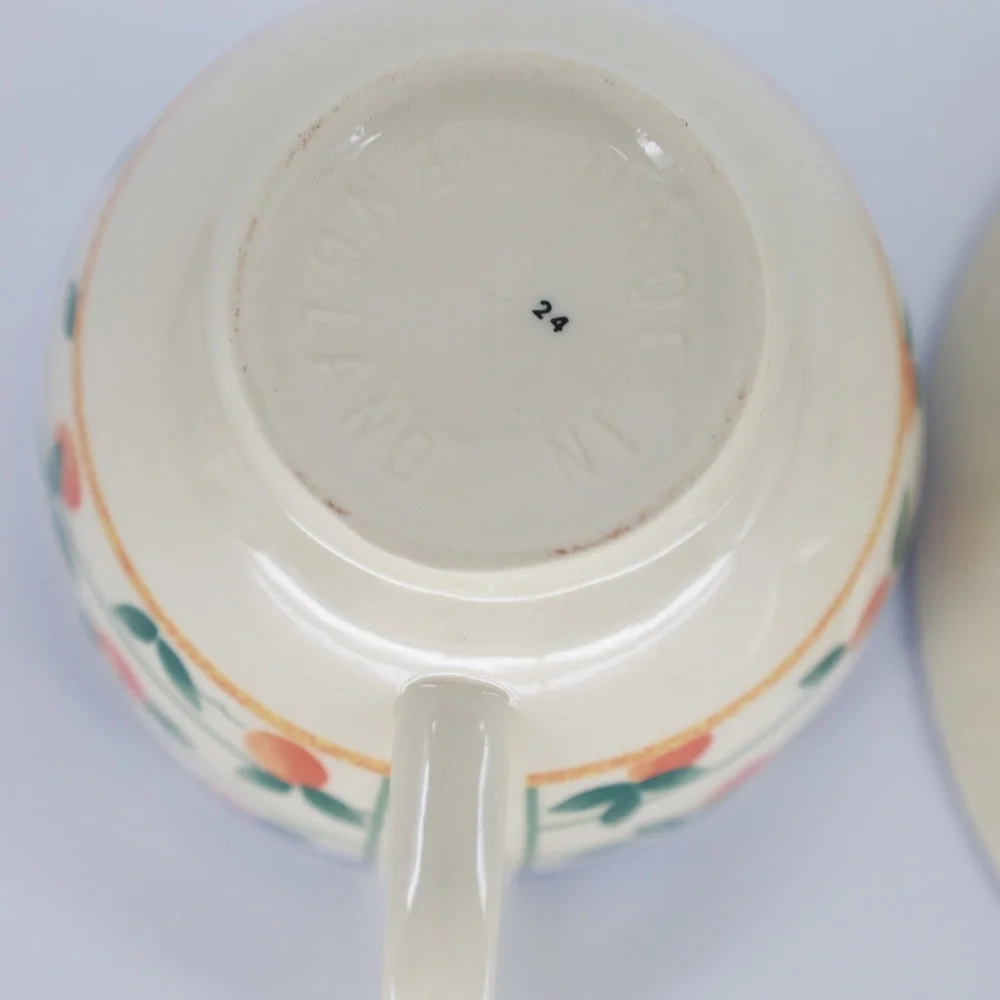 WOOD & SONS MADE IN ENGLAND‎ TEACUP AND SAUCER